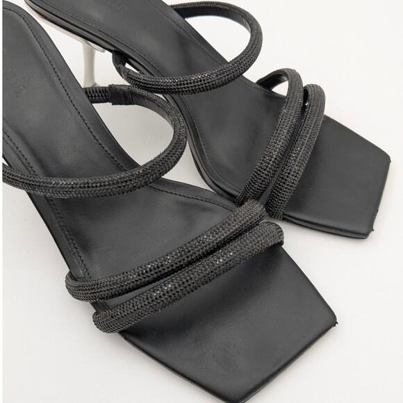 Cult Gaia Anya Embellished Iron-Heel Sandals Women's Square Toe Size US8.5 EU39 - Picture 14 of 16